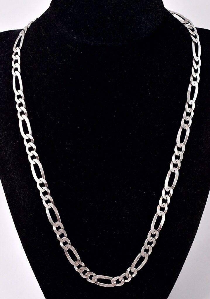 Figaro Silver Chain Necklace for Men & Women | Premium Stainless Steel Link Chain – GLOVI