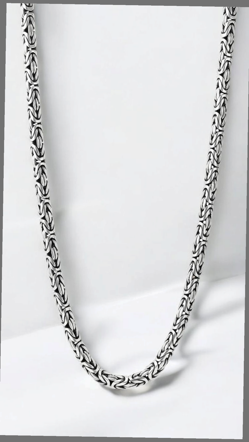 Byzantine Rope Chain Necklace for Men & Women | Premium Stainless Steel Designer Chain – GLOVI