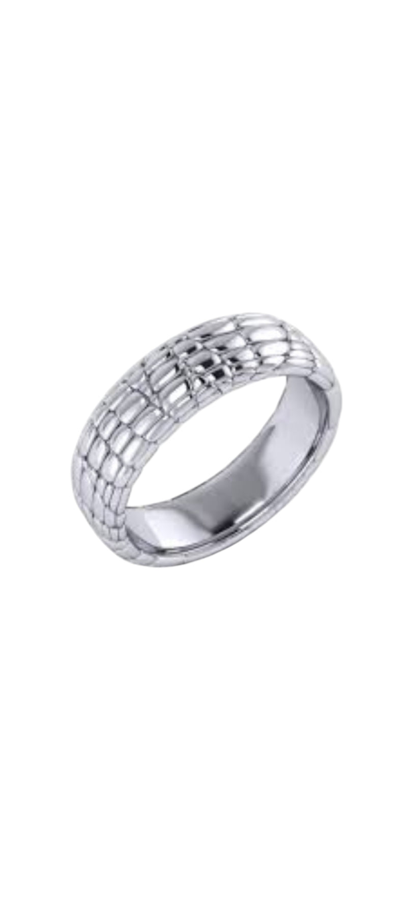 Silver Textured Band Ring for Men | Minimal Stylish Ring | GLOVI