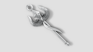925 Sterling Silver Ornamental Dagger Pendant | Luxury Warrior Symbol Pendant – GLOVI