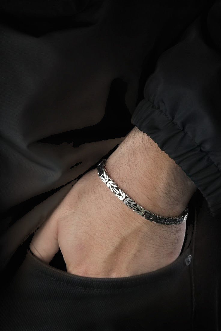 Silver Chain Bracelet for Men | Premium Stainless Steel Bracelet – GLOVI