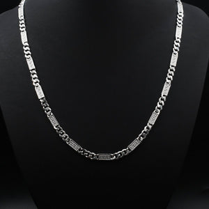 Greek Pattern Cuban Chain Necklace for Men | Premium Stainless Steel Designer Chain – GLOVI