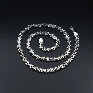 Byzantine Link Chain Necklace for Men | Premium Stainless Steel Designer Chain – GLOVI