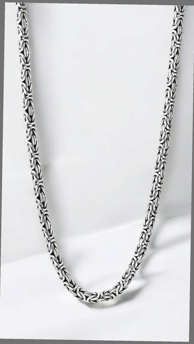 Byzantine Rope Chain Necklace for Men & Women | Premium Stainless Steel Designer Chain – GLOVI