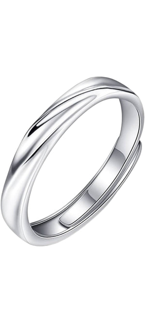 Smooth Silver Band Ring for Men | Minimal Classic Ring | GLOVI