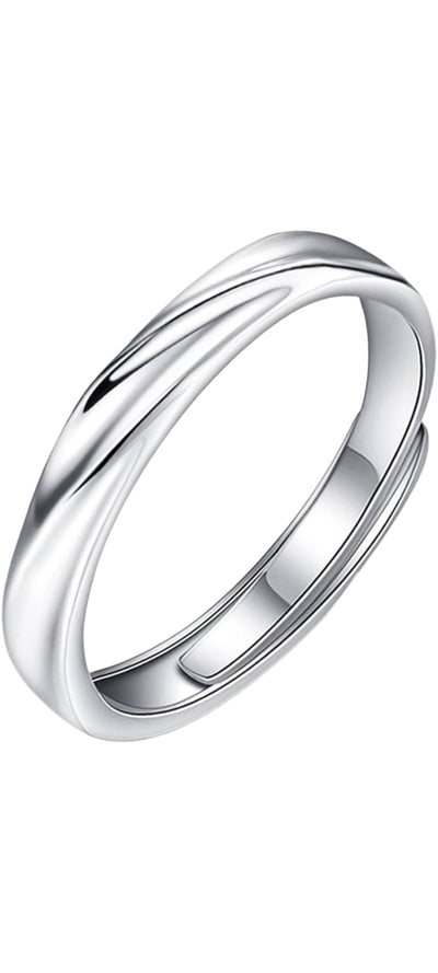 Smooth Silver Band Ring for Men | Minimal Classic Ring | GLOVI